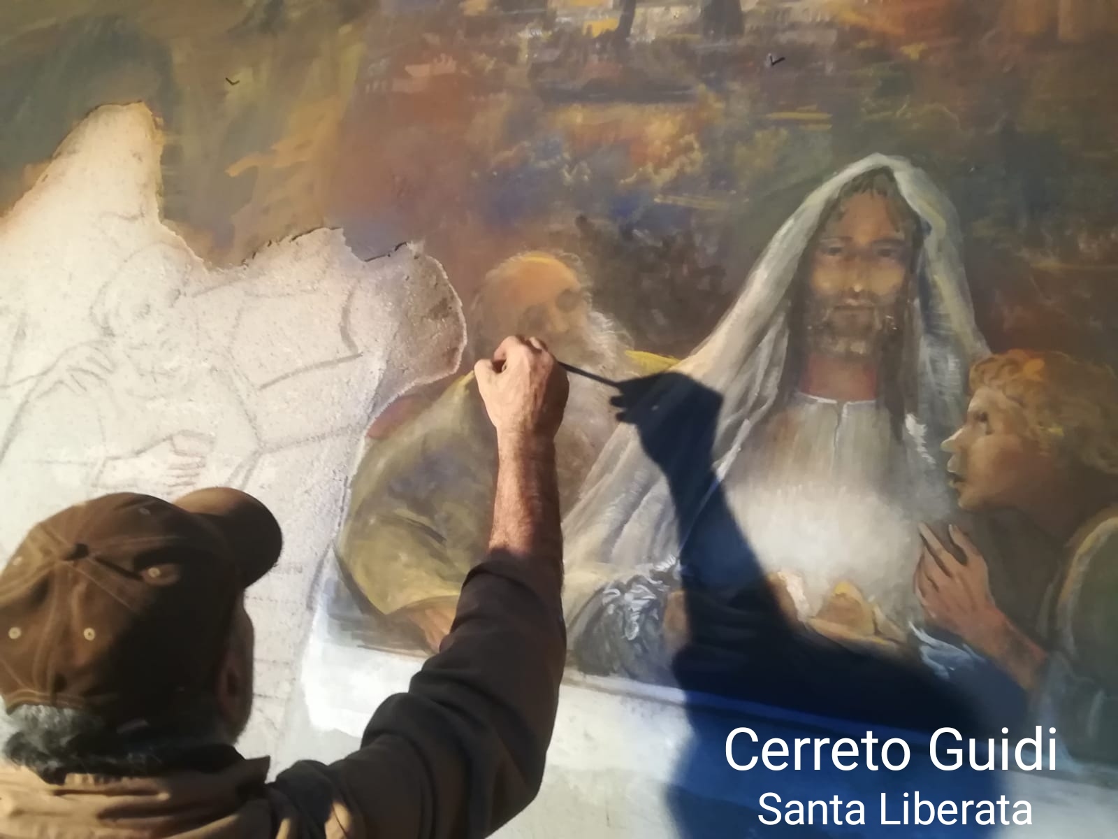 L'Ultima Cena · dettaglio · affresco del Maestro Callossi